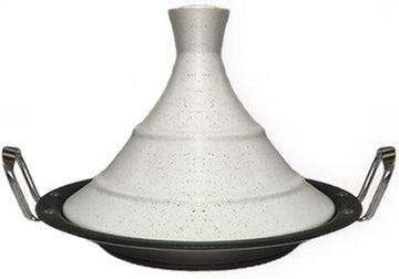 Tajine Induction - Plat à Tajine INOX - Revêtement antiadhésif - Toutes Sources de Chaleur : Induction Et Four Inclus ( 34 cm)