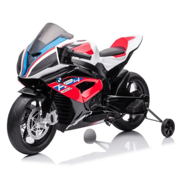 Moto Electrique pour enfants BMW HP4 Race 2 Places, 12V - télécommande parentale fournie, 1 à 5 Ans - Vitesse/Klaxon/Bluetooth/MP3/USB pour Garçons, Filles