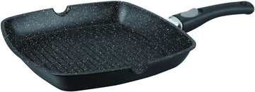 Poêle grill 28 cm, Manche Amovible en revêtement antiadhésif Compatible tous feux dont induction Greblon C2+ - Lave Vaisselle/ Résistant aux rayures