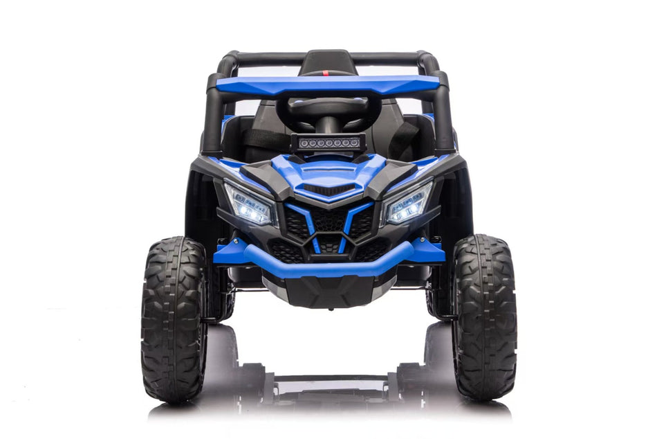 Buggy Électrique Enfant 12V Bleu – 2 Moteurs, 1 Place