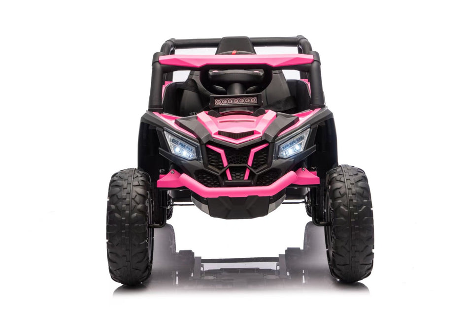 Buggy Électrique Enfant 12V Rose – 2 Moteurs, 1 Place, Tout-Terrain