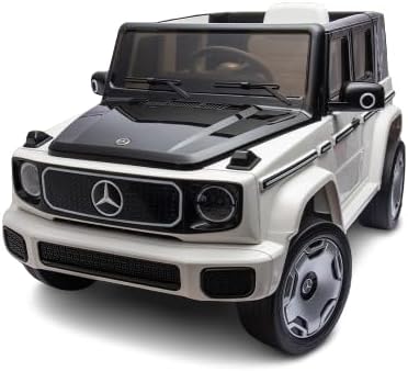 Voiture Électrique pour Enfants Mercedes G63 AMG EQS 1 Place, 12V - télécommande parentale fournie, 1 à 5 Ans - Vitesse/Klaxon/Bluetooth/MP3/USB pour Garçons, Filles