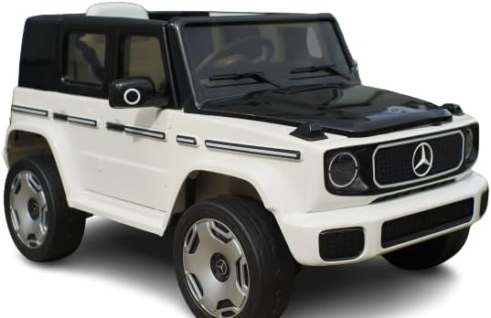 Voiture Électrique pour Enfants Mercedes G63 AMG EQS 1 Place, 12V - télécommande parentale fournie, 1 à 5 Ans - Vitesse/Klaxon/Bluetooth/MP3/USB pour Garçons, Filles