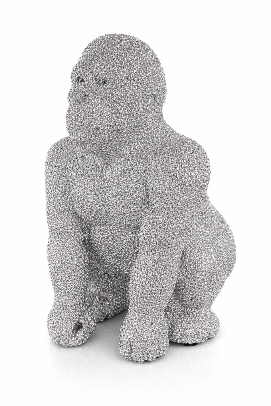 Sculpture Gorille Luxe Effet Cristal – Élégance & Modernité