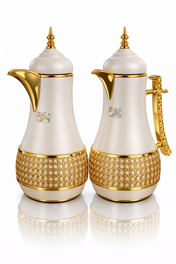 Set de 2 Thermos de Luxe – Élégance Orientale & Performance Premium 1,0 L chacun – parfait pour le thé, le café ou les boissons fraîches.Poignée ergonomique