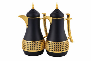 Set de 2 Thermos de Luxe – Élégance Orientale & Performance Premium 1,0 L chacun – parfait pour le thé, le café ou les boissons fraîches.Poignée ergonomique