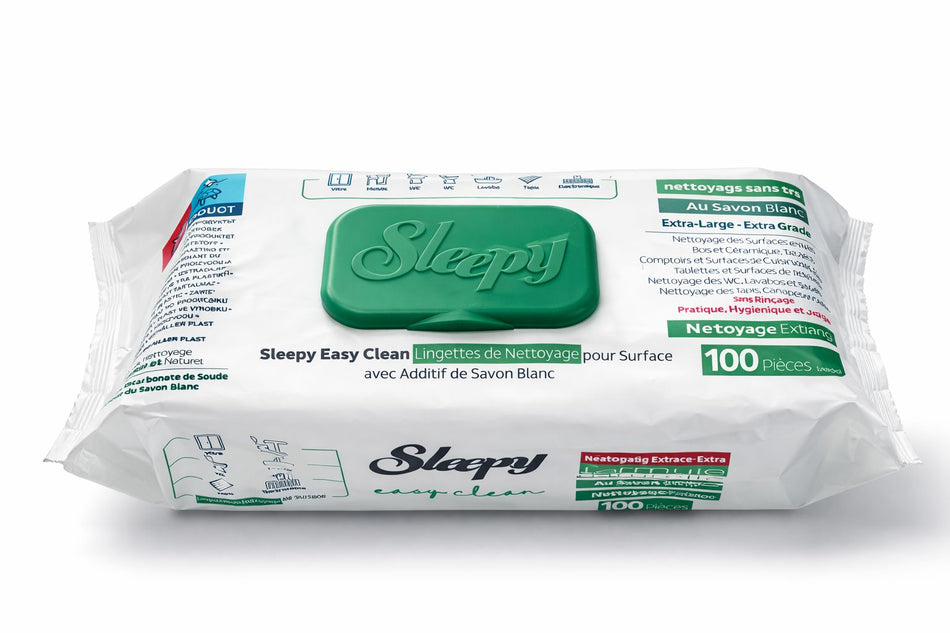 Lot de 6 paquets de 100 lingettes de nettoyage Sleepy Easy Clean