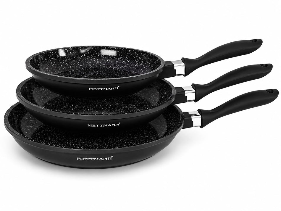 Lot de 3 Poêles à Frire Antiadhésives Céramique 20-24-28 cm | Compatible Induction, Gaz, Électrique et Vitrocéramique, Revêtement Céramique Rhitz® Ceramond, Sans PFOA, Poignée Ergonomique