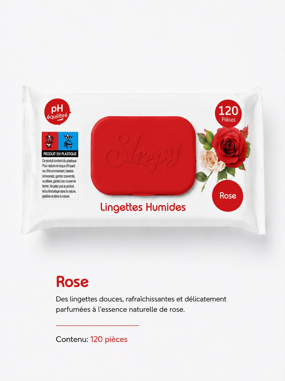 Lingettes Humides Sleepy – 1 200 lingettes -  10 paquets