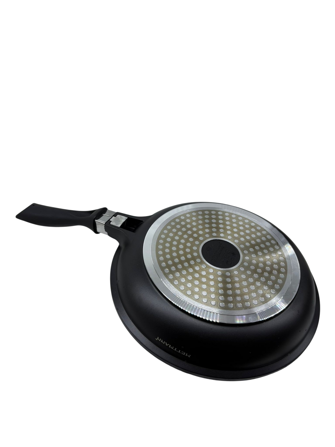 METTMANN PROFESSIONNEL - Poêle- Manche Fixe (20/24/28/32cm) - Fonte d'Aluminium - Revêtement Céramique Type Pierre - Tous Feux dont Induction - Sans PFOA