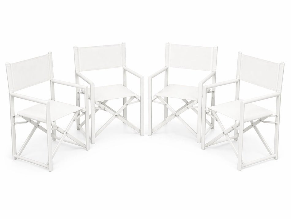 Ensemble de 4 chaises d’extérieur – Élégance & Confort en plein air Apportez une touche de raffinement et de modernité à votre terrasse