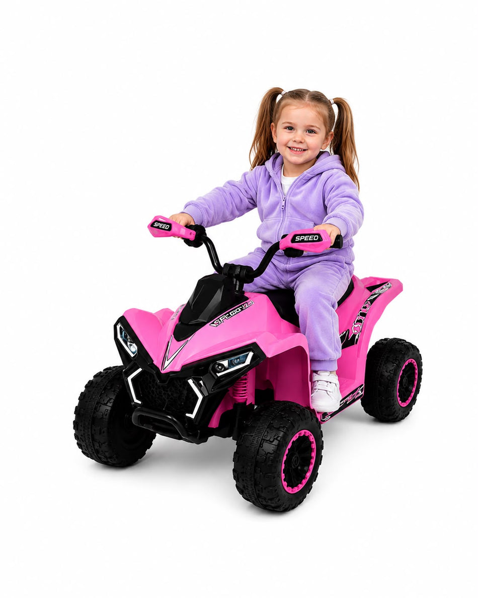 Quad Électrique Enfant 6V Rose – 1 pace