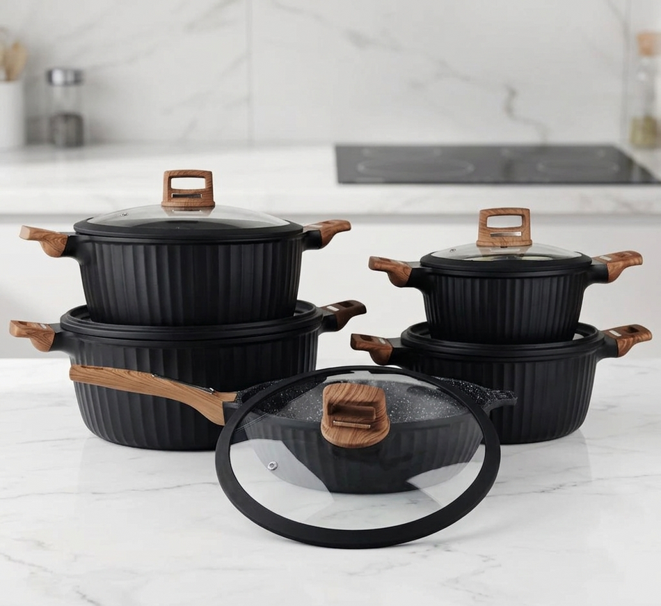 Poele BerlingerHaus Batterie de Cuisine à Induction 6 Pièces Aluminium Poele BerlingerHaus Batterie de Cuisine à Induction 6 Pièces Aluminium