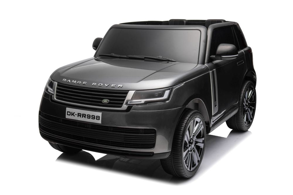 Voiture Électrique pour Enfants Range Rover Noir 2 Places, 12V - télécommande parentale fournie, 1 à 5 Ans - Vitesse/Klaxon/Bluetooth/MP3/USB pour Garçons, Filles