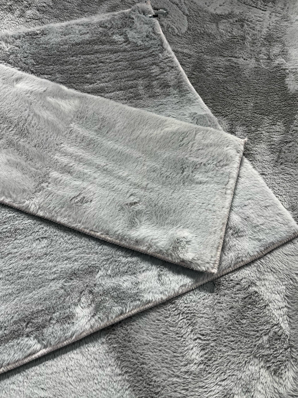 Lot de 6 Tapis de Sol en Fausse Fourrure - Antidérapants, Doux, Multitailles - Pour Caravane, Camping, Intérieur - Coloris Crème, Ivoire, Gris