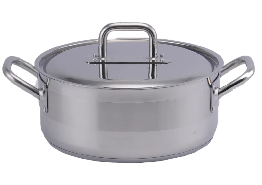 Maître D'Hôtel Faitout Marmite 38cm 16L en Acier Inoxydable - Compatible avec Cuisinière à Induction